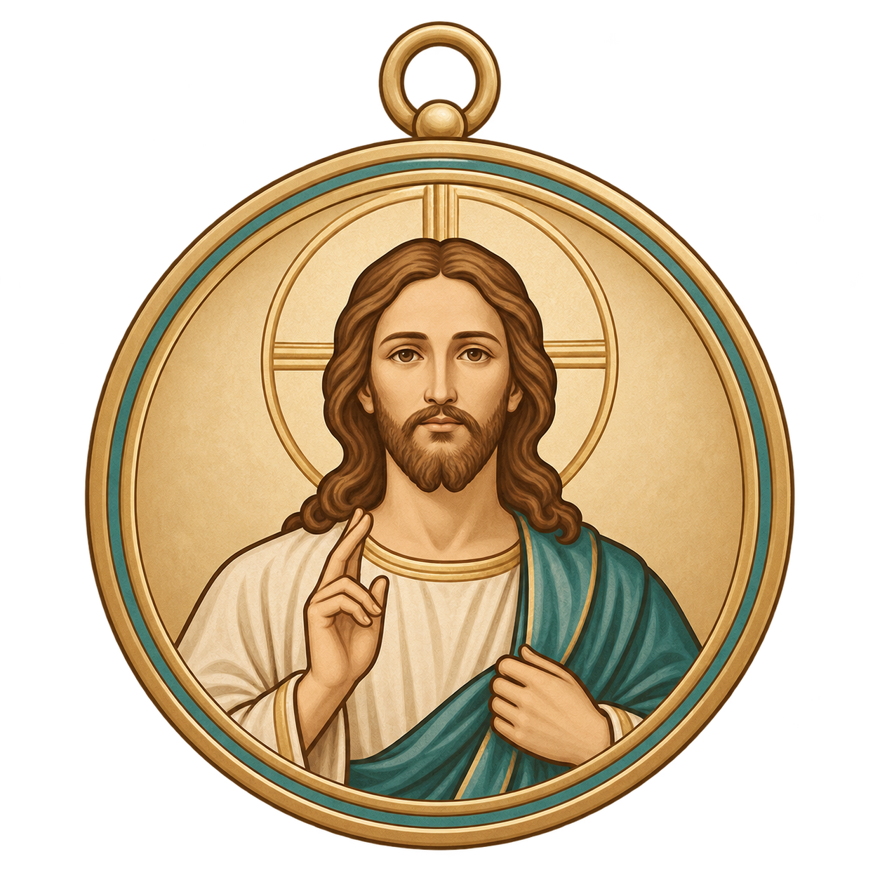 Ilustración: el medallón de jesús